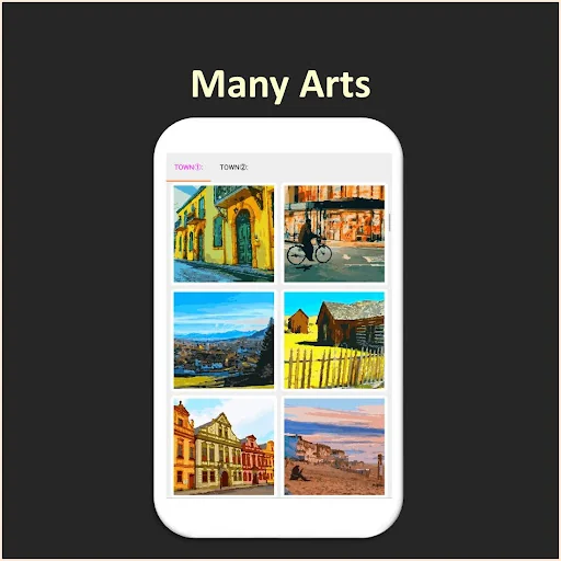 Color by Number - town