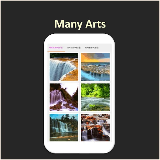 Color by Number - waterfall