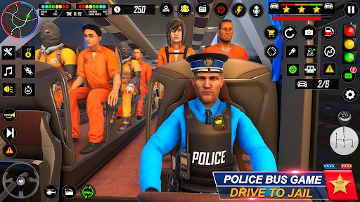 Police Bus Game Simulator 3d