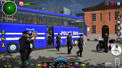 Police Bus Driving Game 3D screenshot 3