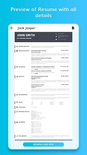 CV: Professional Resume Maker screenshot 3
