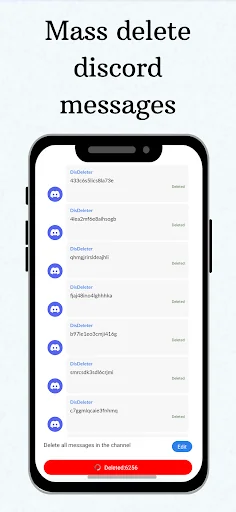 DisDeleter :Delete discord dms