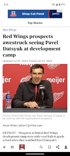 MLive.com: Red Wings News screenshot 2