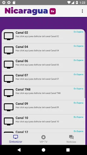 Nicaragua T.V screenshot 1
