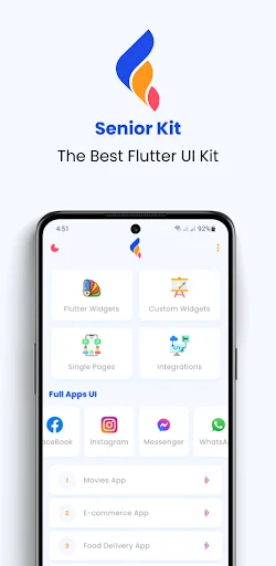 Senior Kit - Flutter UI kit