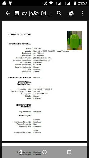 Curriculum Europeu BASIC