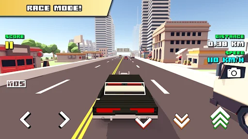 Blocky Car Racer - racing game screenshot 3