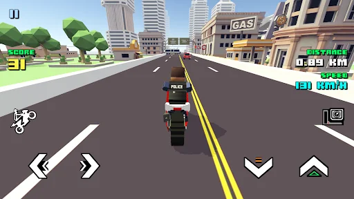 Blocky Moto Racing: Bike Rider screenshot 1