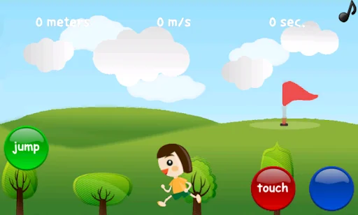 Finger Runner - tapping a scre