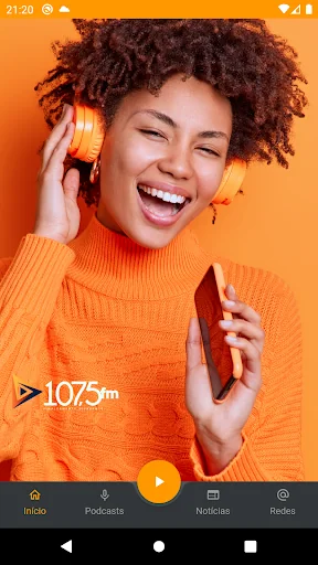 Rádio 107,5 FM screenshot 1