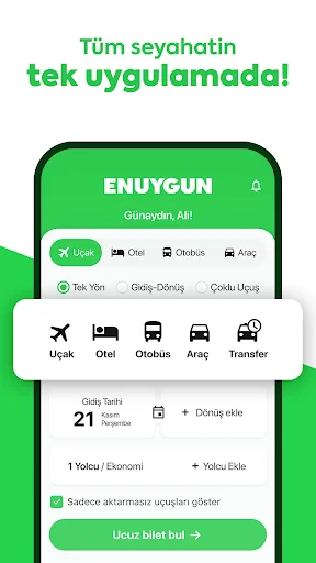 ENUYGUN: Uçak Otel Otobüs Araç