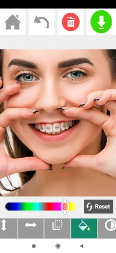 Braces on teeth: Photo editor screenshot 3
