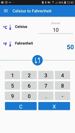 Celsius to Fahrenheit Convert screenshot 1