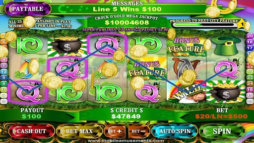 Crock O'Gold Rainbow Slots screenshot 1