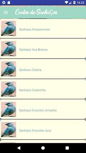 Cantos de Sanhaço