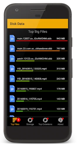 Big Files Finder - Cleaner screenshot 1