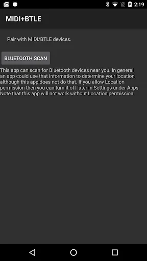 MIDI BLE Connect screenshot 1