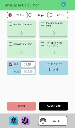 TimeLapse Calculator