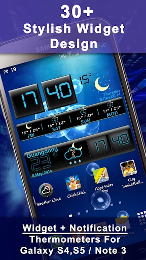Weather Rise Clock 30+ Widgets screenshot 1
