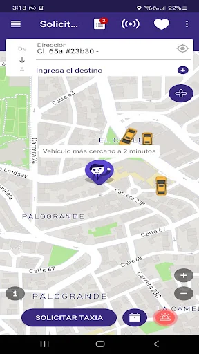 Taxia: Solicita tu transporte screenshot 2
