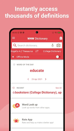 Webster's English & Thesaurus