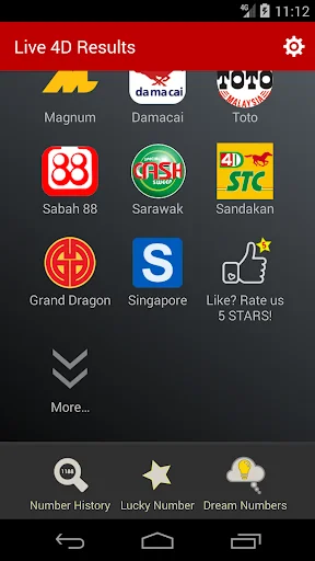 Live 4D Results (MY & SG) screenshot 1