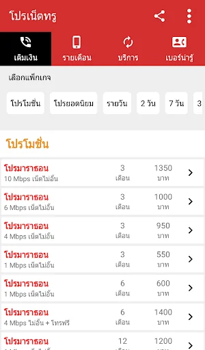 สมัครเน็ตทรู โปรเน็ตทรู เน็ตทร