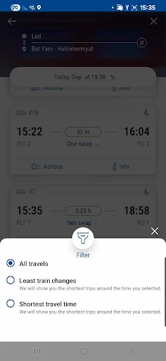 Israel Railways screenshot 3