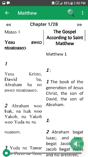 Asante Twi & English Bible screenshot 1