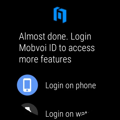 Mobvoi Account
