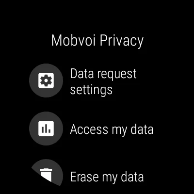 Mobvoi Privacy