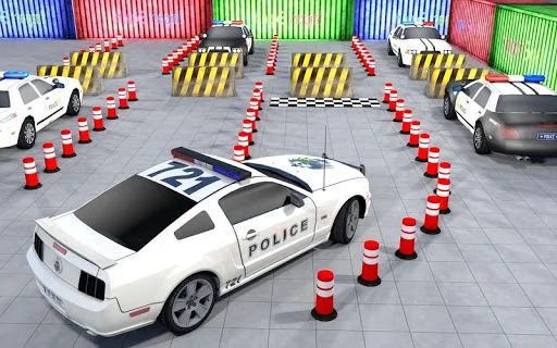 US Police Car Parking Games 3D