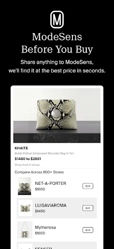 ModeSens: Purchase Assistant