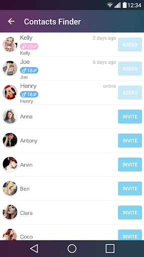 Contacts Finder Plugin screenshot 1