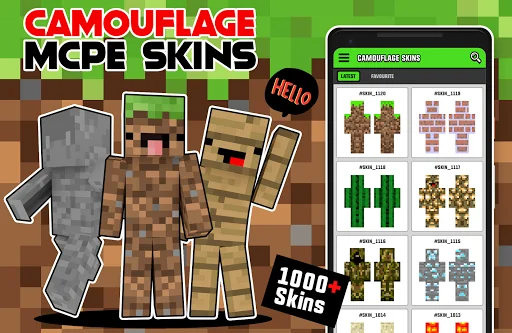 Camouflage Skins for Minecraft