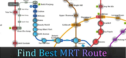 Singapore MRT Map Route 新加坡地铁