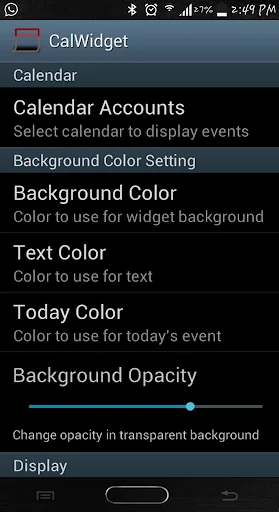 Simple Calendar Widget screenshot 3