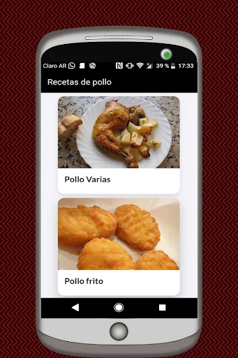 Recetas de Pollo Asado y Frito screenshot 1