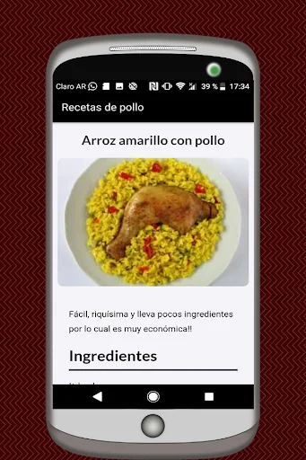 Recetas de Pollo Asado y Frito screenshot 3