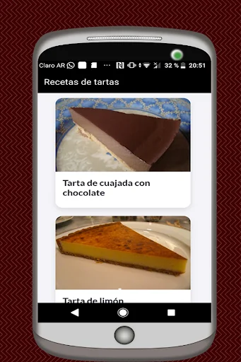 Recetas de Tartas Dulces screenshot 2