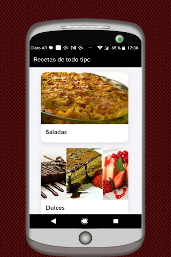 varied cooking recipes screenshot 1