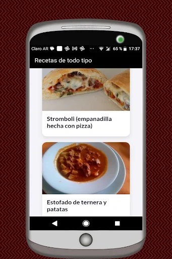 varied cooking recipes screenshot 2