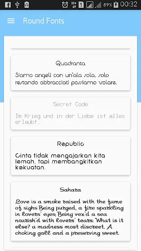 Round Fonts for FlipFont screenshot 1