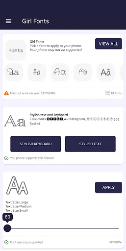 Pencil Fonts for FlipFont screenshot 1