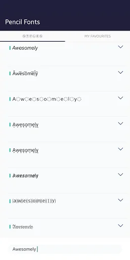 Pencil Fonts for FlipFont screenshot 3