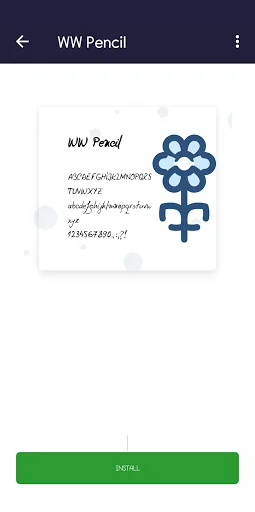 Pencil Fonts for FlipFont screenshot 4