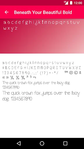 Romance Fonts screenshot 3