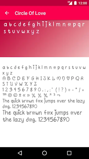 Romance Fonts screenshot 4