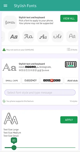 Stylish Fonts for FlipFont screenshot 3