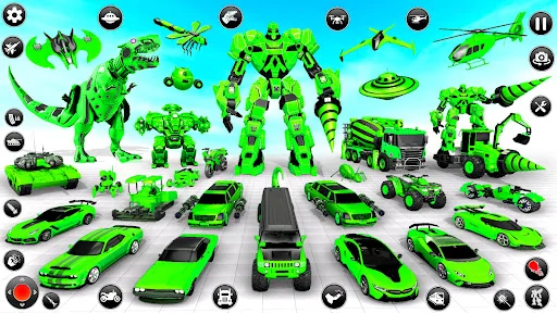 Dino Car Robot Transform Games